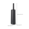 Toilet Brush Matt Black - Flex 360