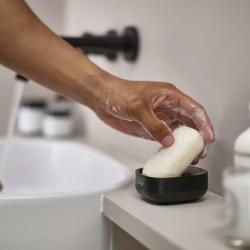 Compact Soap Dish Black - Slim