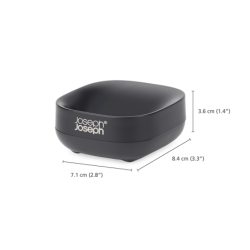 Compact Soap Dish Black - Slim