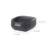 Compact Soap Dish Black - Slim
