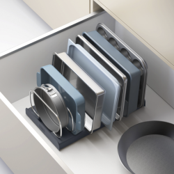 Baking Tray Organiser Grey - DrawerStore