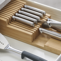 Organizador Cuchillos 2 Niveles Grande - Drawerstore Bamboo