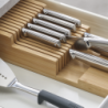 Large 2-tier Knife Organiser - Drawerstore Bamboo