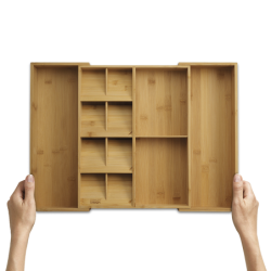 Organizador Cubiertos Extensible - DrawerStore Bamboo