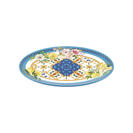 Large Oval Tray - Flower&Lemon