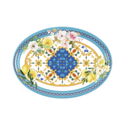 Large Oval Tray - Flower&Lemon