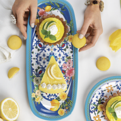 Small Rectangular Tray - Flower&Lemon
