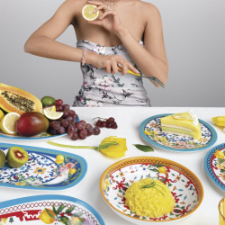 Small Rectangular Tray - Flower&Lemon