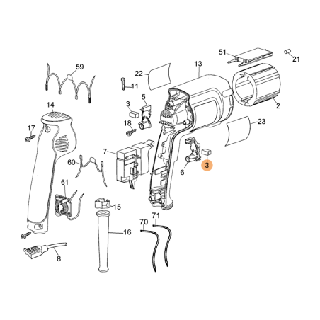 ESCOVA CARVAO C/ PROT. 230V