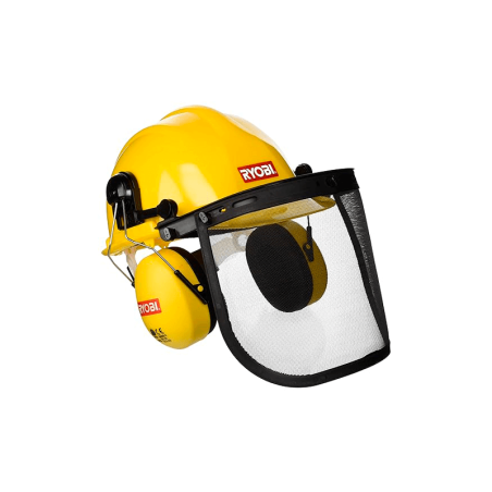 Capacete com Viseira e Proteção Auditiva RYOBI
