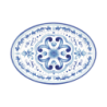 Large Oval Tray - Blues