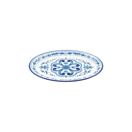 Small Oval Tray - Blues
