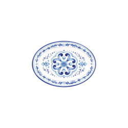 Small Oval Tray - Blues