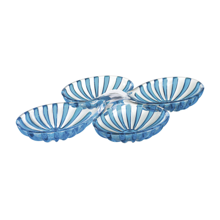 Conjunto de 2 Pratos de Aperitivos Turquesa - DolceVita