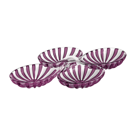 Conjunto de 2 Pratos de Aperitivos Ametista - DolceVita