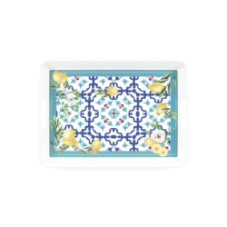 Rectangular Tray with Handle - Flower&Lemon