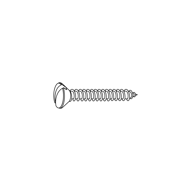 CHEMITOOL Raised Countersunk Head Tapping Screw DIN 7973C 3,9x45 White Zinc Plated