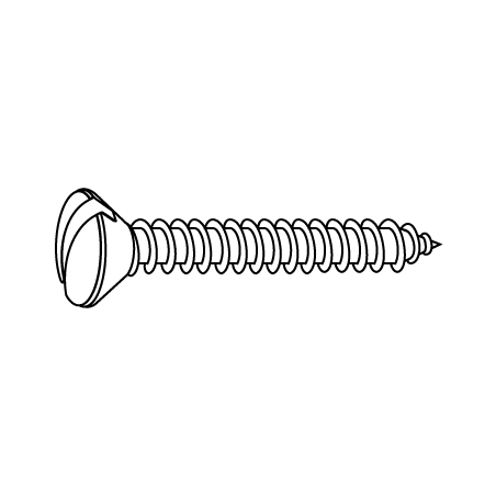 CHEMITOOL Raised Countersunk Head Tapping Screw DIN 7973C 3,9x45 White Zinc Plated
