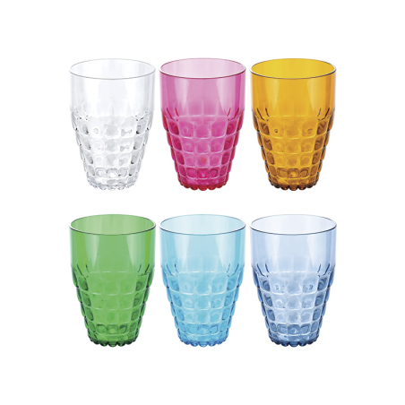 Set of 6 Tall Tumblers Assorted - Tiffany