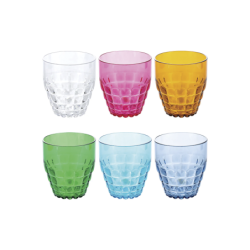 Conjunto de 6 Copos Baixos Sortidos - Tiffany