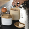 Set of 3 Storage Jars Assorted - Tierra