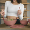 Salad Servers Dark Terracotta - Tierra