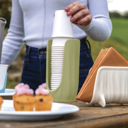 Stacked Cup Holder Light Green - Tierra
