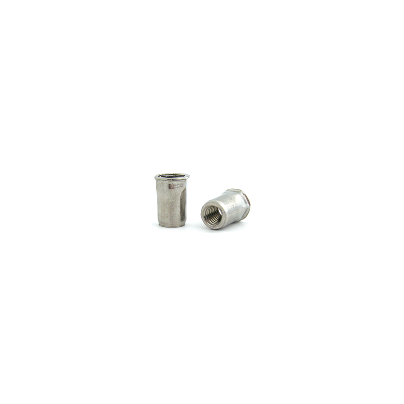 PORCA REBITAR INOX SEXTAVADA REDUZIDA M6