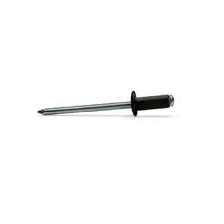 Negro 4x16mm Aluminio/Acero Cabeza de Flor BRALO