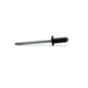 Negro 4x16mm Aluminio/Acero Cabeza de Flor BRALO