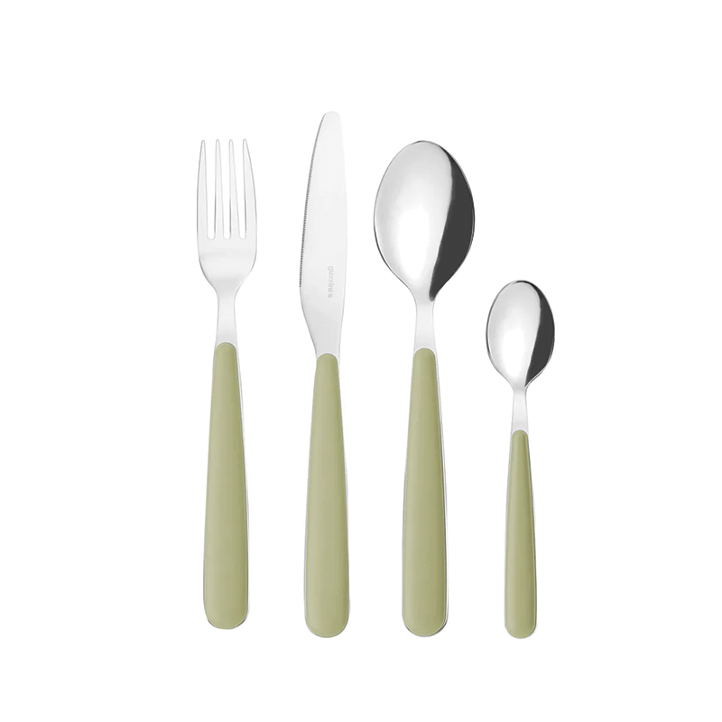 24-Piece Cutlery Set Seaweed Green - Pop 24-Piece Cutlery Set Seaweed Green - Pop