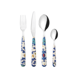 24-Piece Cutlery Set Mediterranean Blue - Flower&Lemón