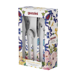 24-Piece Cutlery Set Mediterranean Blue - Flower&Lemón