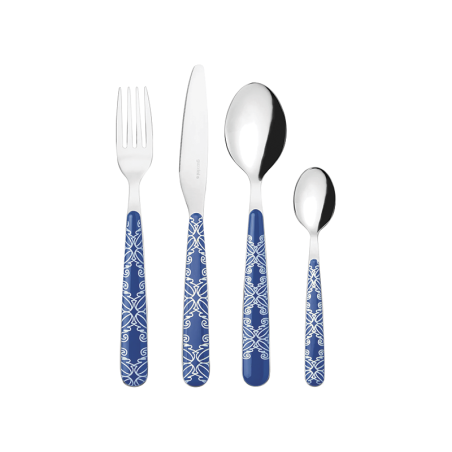 24-Piece Cutlery Set Mediterranean Blue - Fusion