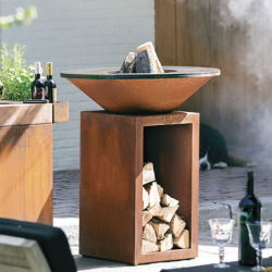 Barbecue Lenha Storage Corten 85 - Classic