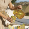 Tall Tumbler Glass Amber - Dolcevita