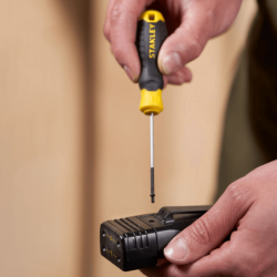STANLEY Screwdriver 3,5mmx75mm CUSHION GRIP™