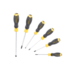 Set of 6 CUSHION GRIP™ Phillips Screwdrivers Parallel Extended STANLEY