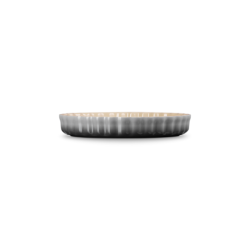 Stoneware Fluted Flan Dish 28cm - Flint