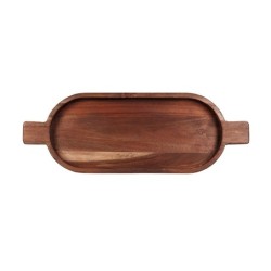 Oval Tray with Handles - Wood