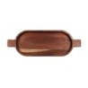 Oval Tray with Handles - Wood