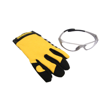 KIT OCULOS PROTECÇÃO E LUVAS