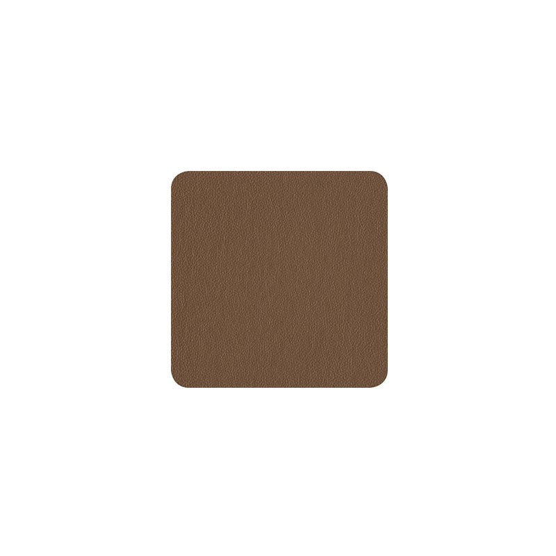 Conjunto de 4 Bases para Copos - Leder Castanho