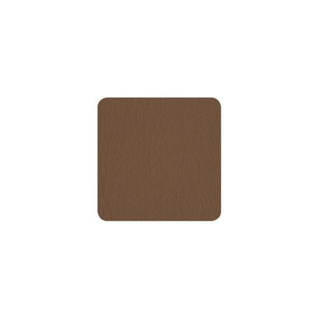 Set of 4 Coasters - Leder Brown