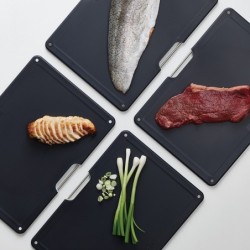 Set of 4 Chopping Boards Rose Gold - Folio Steel