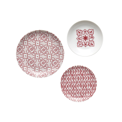 Set of 6 Place Setting Le Maioliche Red - Tiffany