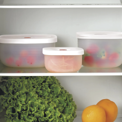 Shallow Vacuum Container M White - Save-It