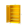 CHEMITOOL Chemical Materials Storage Cabinet with Grill Mesh and Leakproof Shelves