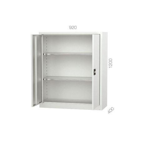 ARMARIO PORTAS ECO 2 PRATELEIRIAS RAL703