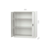 CHEMITOOL Filing Cabinet with 2 Adjustable Shelves